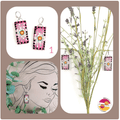 Boucles d’oreilles pendantes en tissu - collection RECTANGO - CARMANO by Les créas K.ro