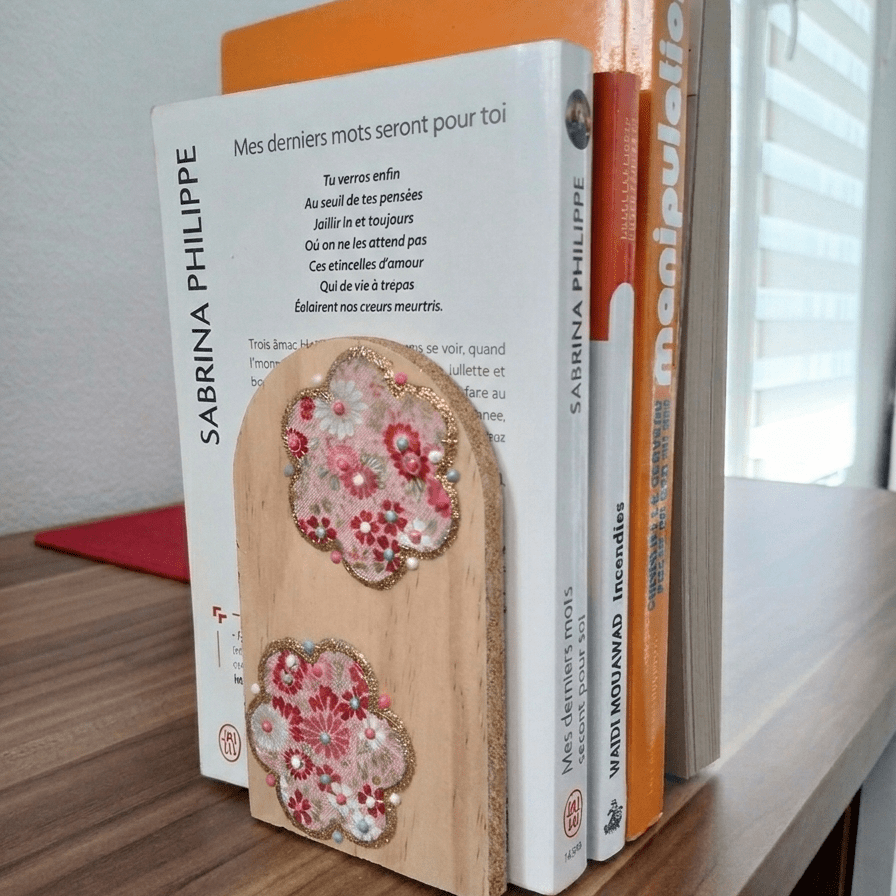 Duo de serre - livres artisanaux en bois et tissu recyclé - CARMANO by Les créas K.ro