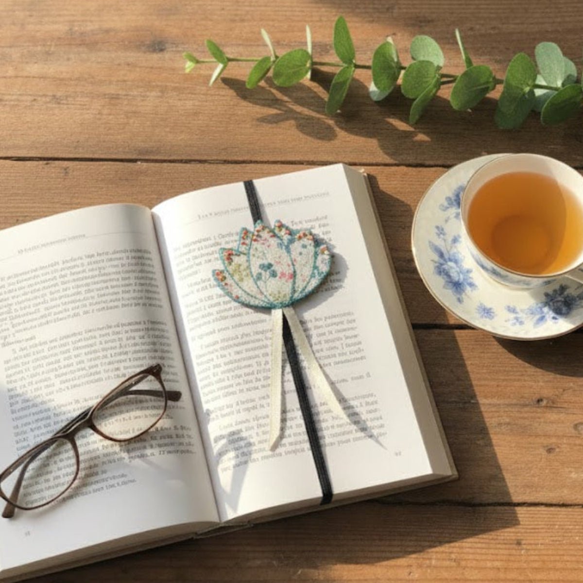 Marque - pages élastique fleur de Lotus en tissu - CARMANO by Les créas K.ro